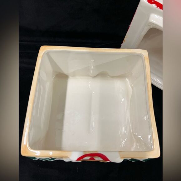 Vintage Christmas cottage cookie jar - Picture 7 of 8